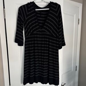 Long Sleeve Striped Day Dress
